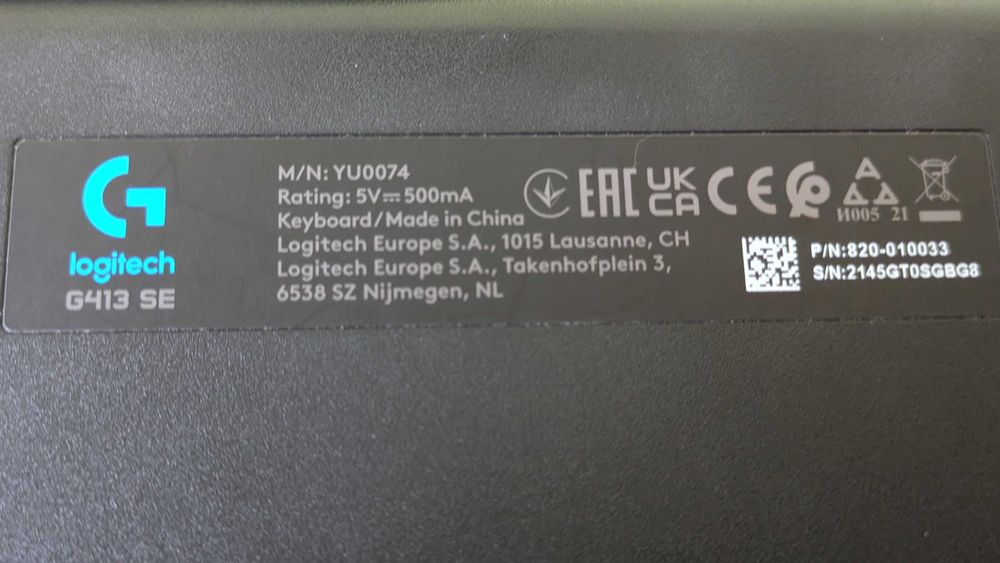 Tastatura Logitech G413 SE, iluminare alba
