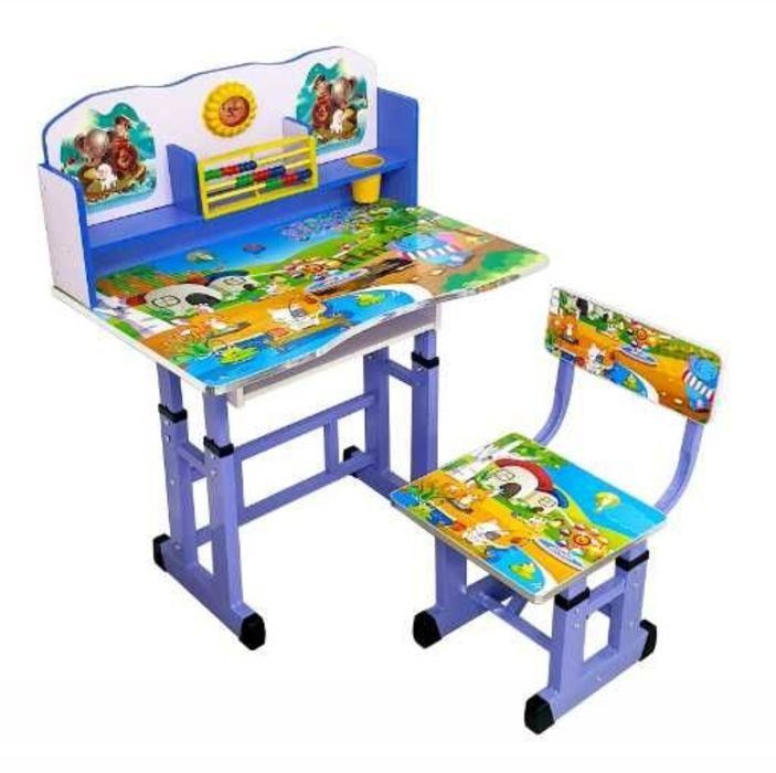 Set copii birou cu accesorii și scaunel,diverse desene