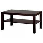 Măsuță cafea IKEA LACK, negru-maro, 90×55 cm