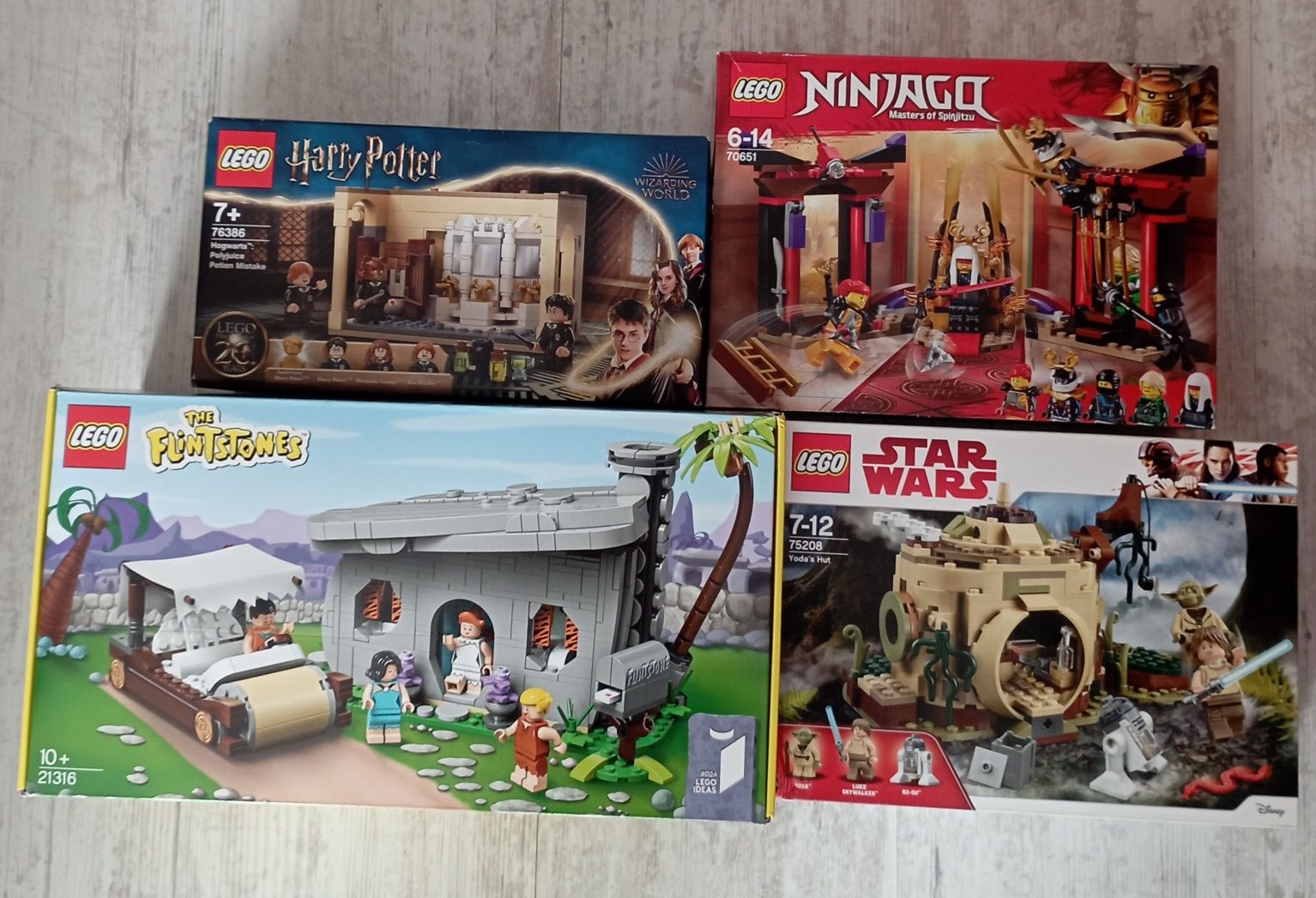 Ново LEGO Flintstone, Ninjago, Star wars, Harry Potter