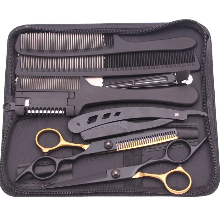 Set Frizer Foarfeca Filat Brici Accesorii