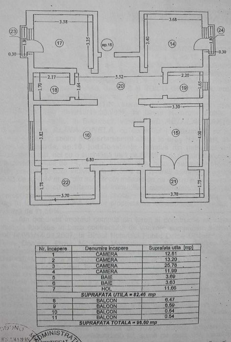 Apartament cu 4 camere in Mamaia-Nord,zona ultracentrala.