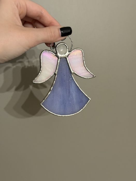 Îngerași din vitraliu - Ornament brad.