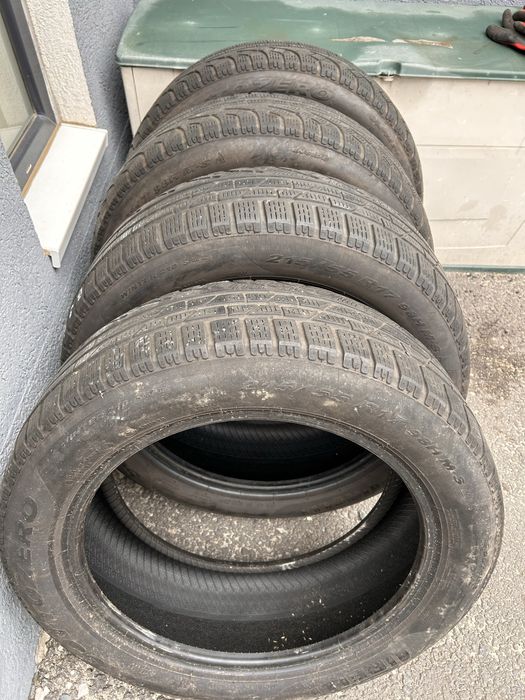 4 bucati anvelope iarna Pirelli,215/55 R17,dot 2021