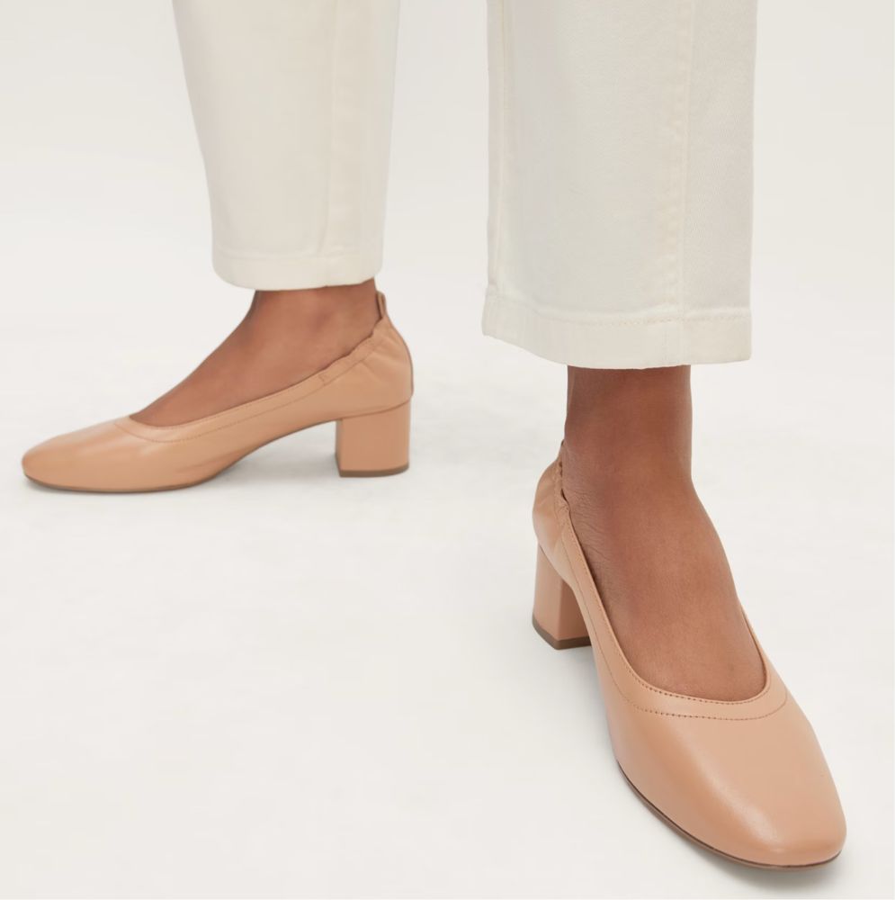 Обувки на ток 5см, Everlane, естествена кожа, 37 номер