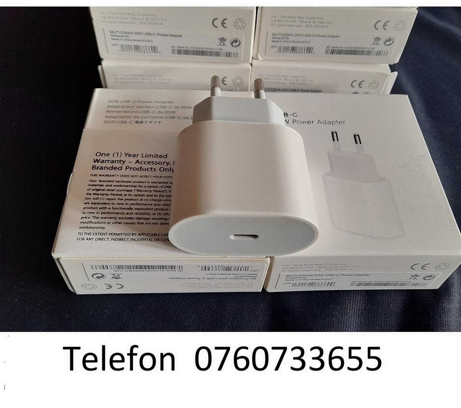 incarcator adaptor 20w fast charge iPhone X 11 12 13 14 15