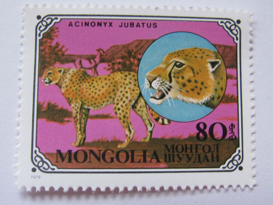 Дивите котки-сет от 7 марки, 1979, Монголия