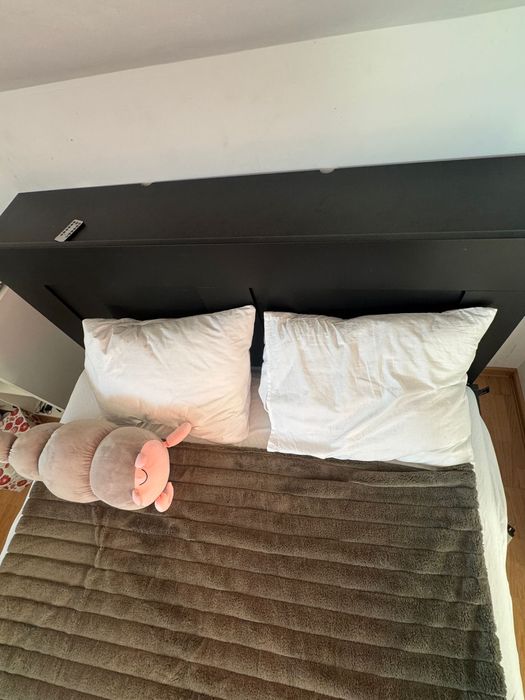 Pat Brimnes Ikea cu somiera Lonset inclusa, stare f buna, 4 sertare