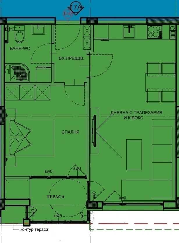 Продава се Двустаен апартамент в Търговище, Запад 3 - 63 кв.м за 888 €/кв.м - Снимка #8