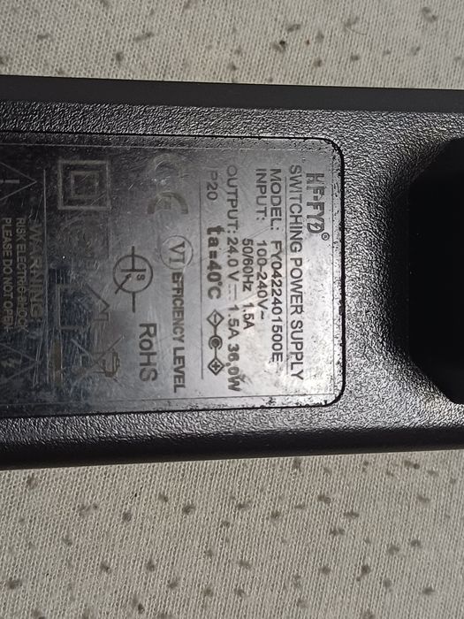 Incarcator alimentator 24v 1 5A in stare buna. Este testat