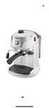 Espressor manual DeLonghi EC221W, sistem capucino, 15 bari