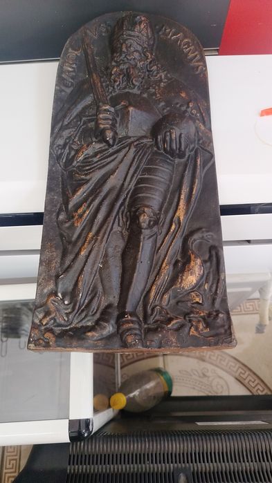 Старо,метално,масивно пано(картина)