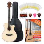 Set chitara acustica concert western cutaway natur Rocktile WSC-101CNT