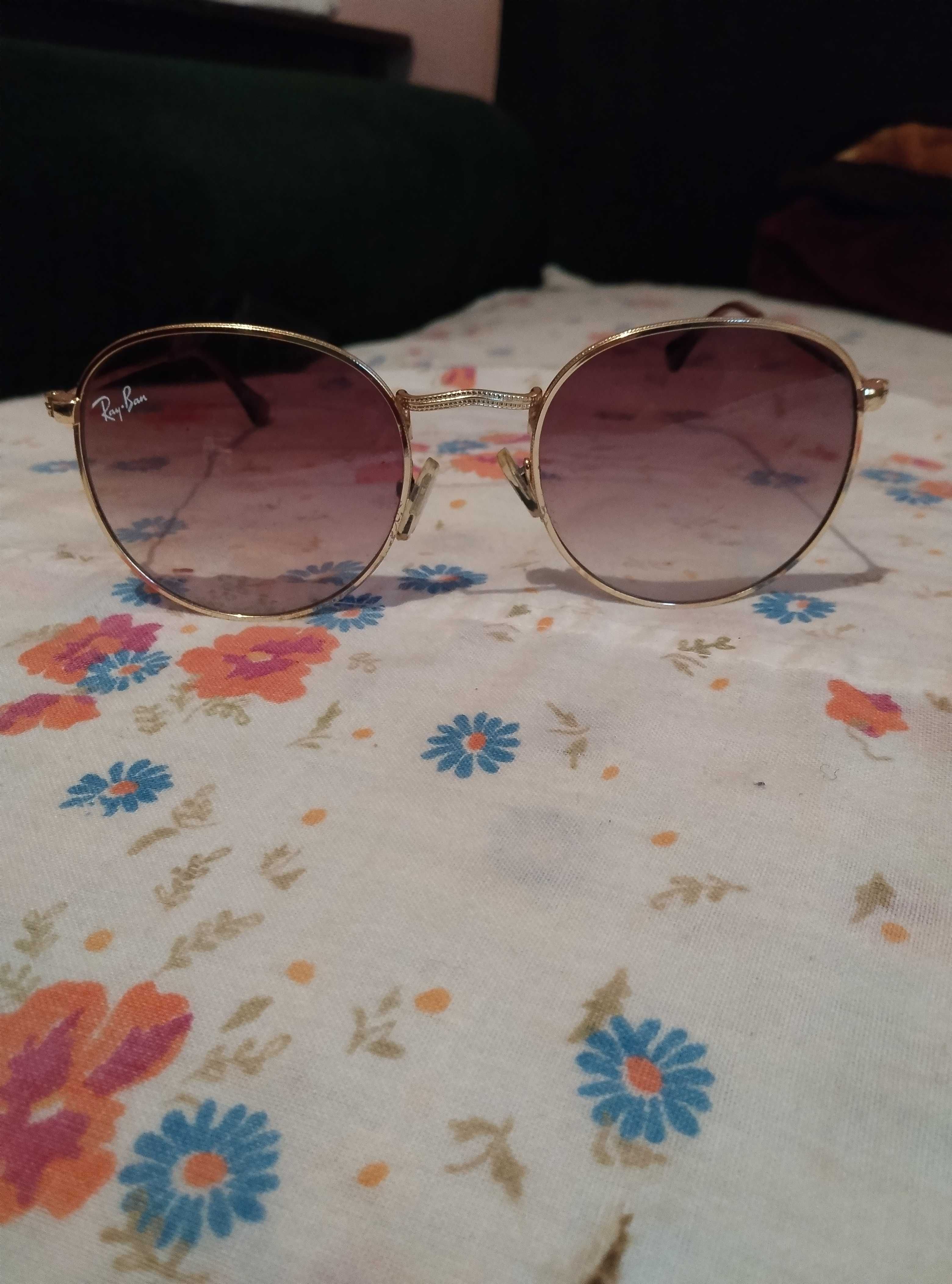 Ochelari Ray ban New aviator nr 3447 rama aurie cu model filigran
