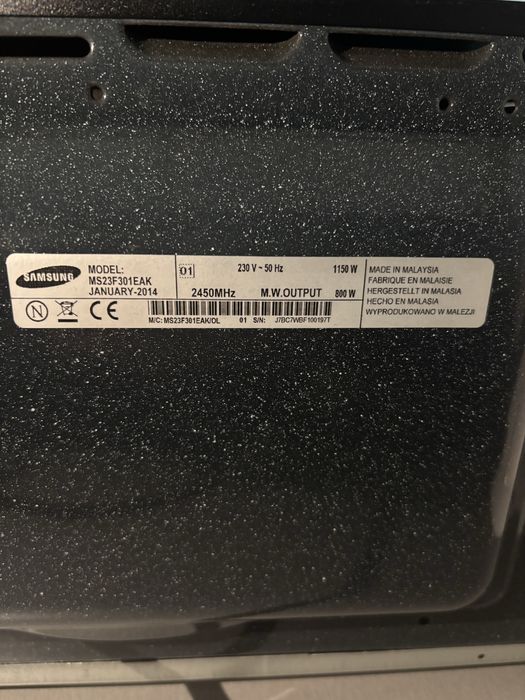 Vand cuptor cu microunde Samsung