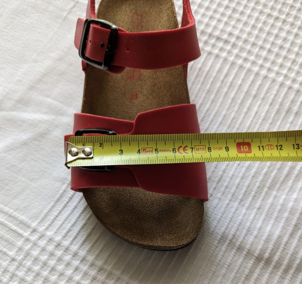 Sandale rosii pentru fete cu catarama, marca Zee Lane, marimea 31