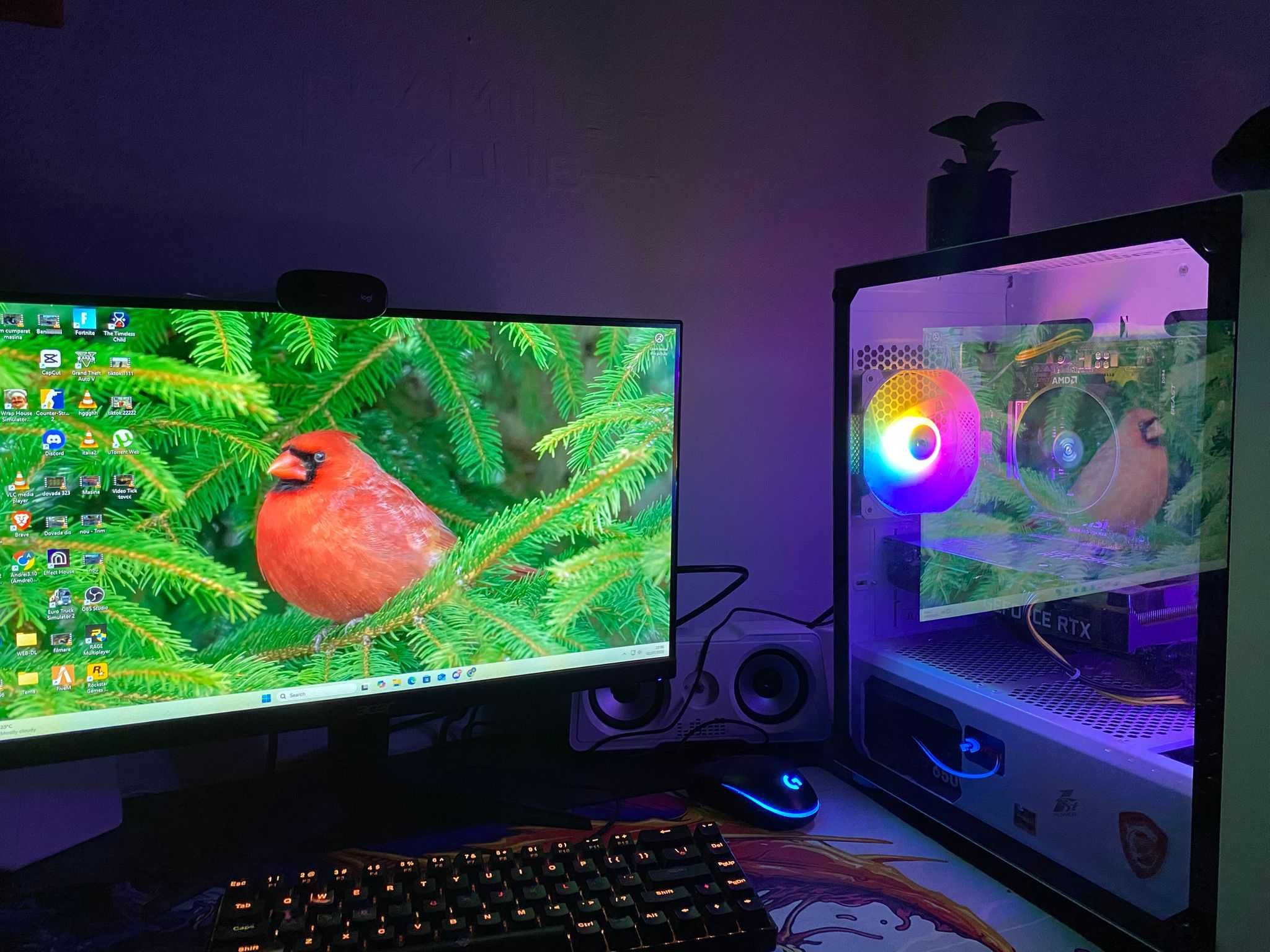 PC gaming+monitor