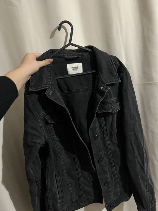 Черно дънково яке