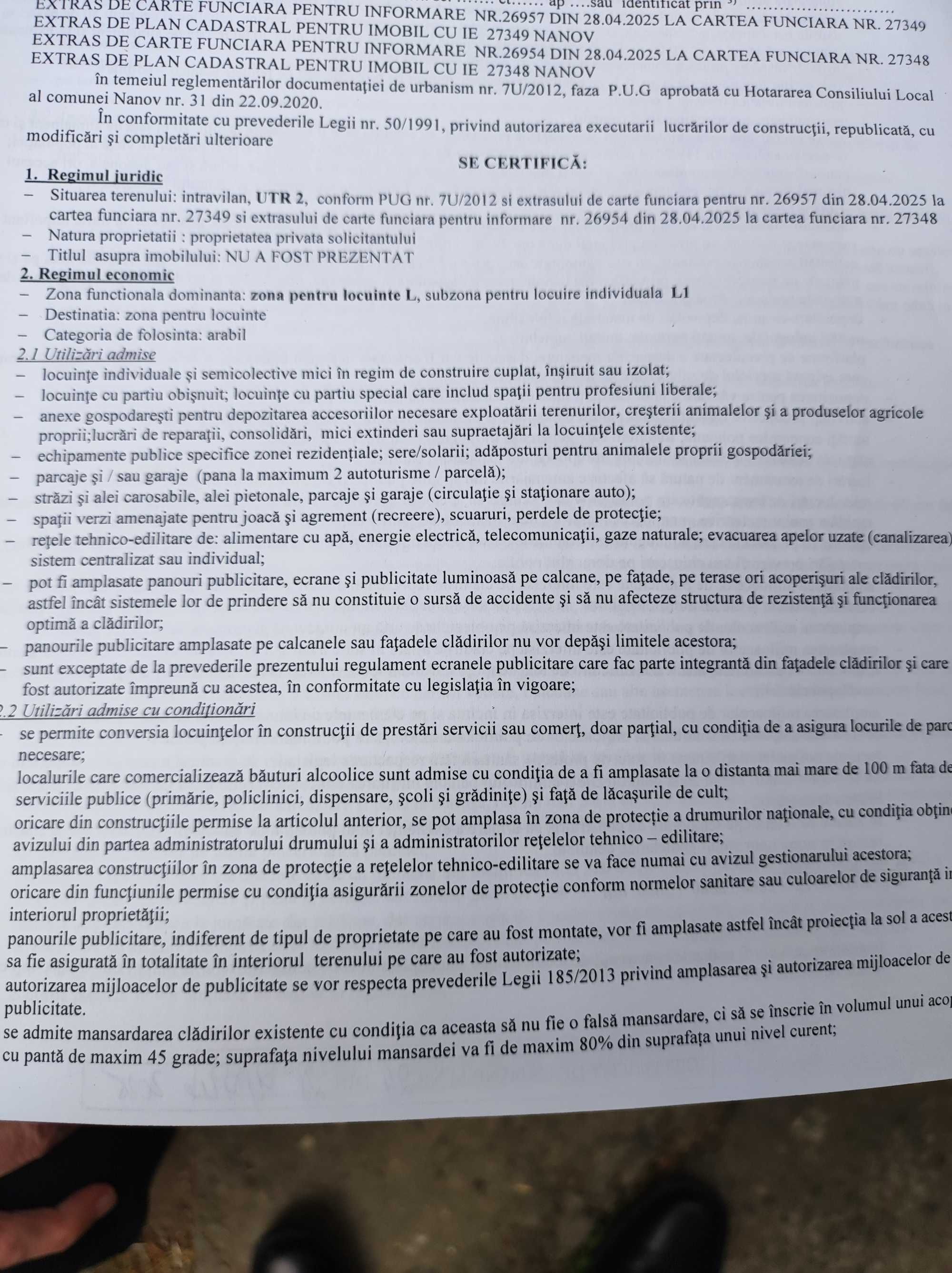 Teren intravilan Comuna Nanov, jud. Teleorman, 5.800 mp