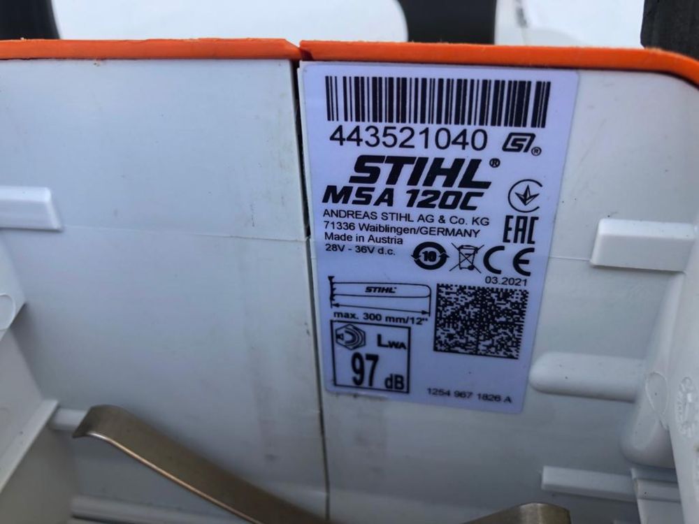 Drujba pe Baterie Stihl MSA 120 C Fabricatie 2021