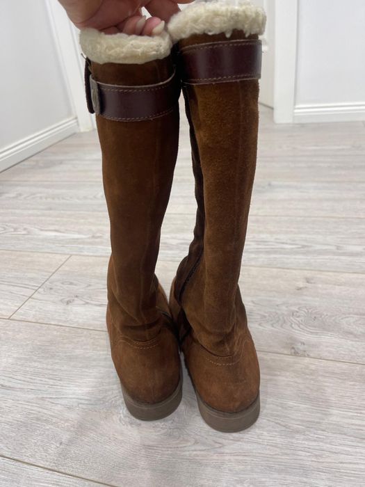 Cizme piele intoarsa Esprit