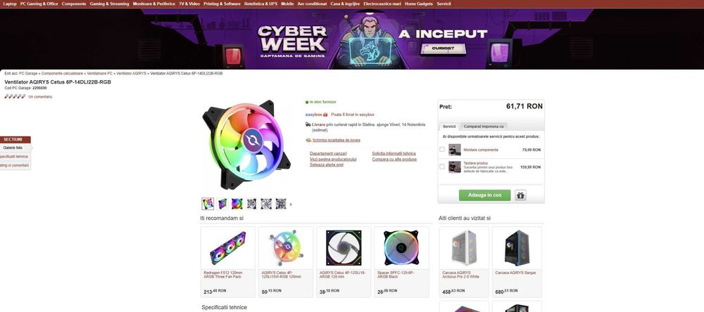 Ventilatoare PC AQIRYS