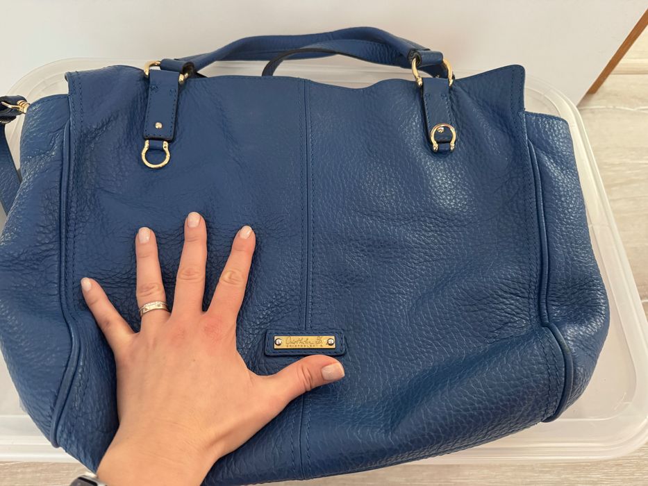 Geanta Musette, albastru electric