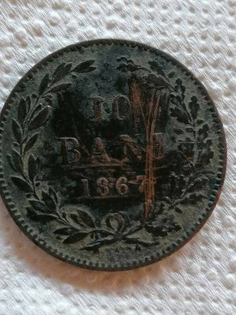 Monede din bronz  de 10 bani din 1867  pentru cei pasionați