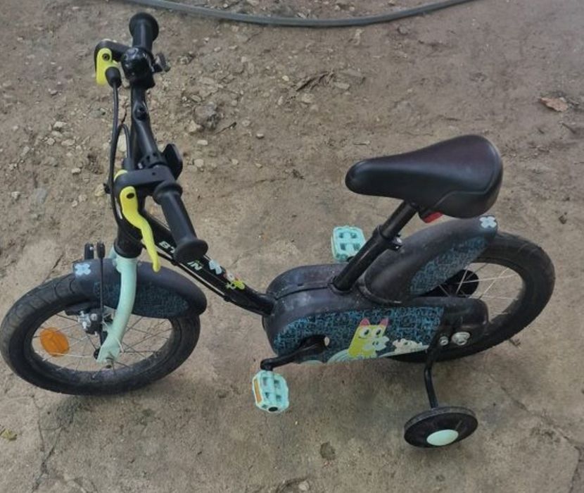 Bicicleta 14 inch 3-5 ani 100 Arctic B'twin