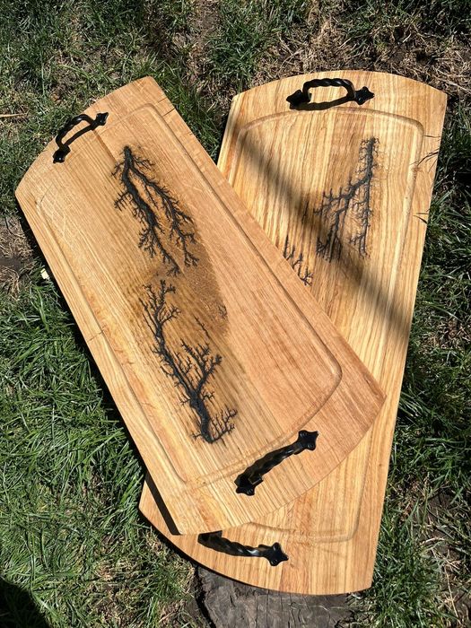 Platou lemn rustic