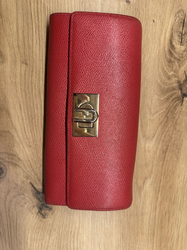 Furla портмоне червено и черно