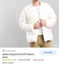 Geaca puf Adidas Originals DLX SST Materia White