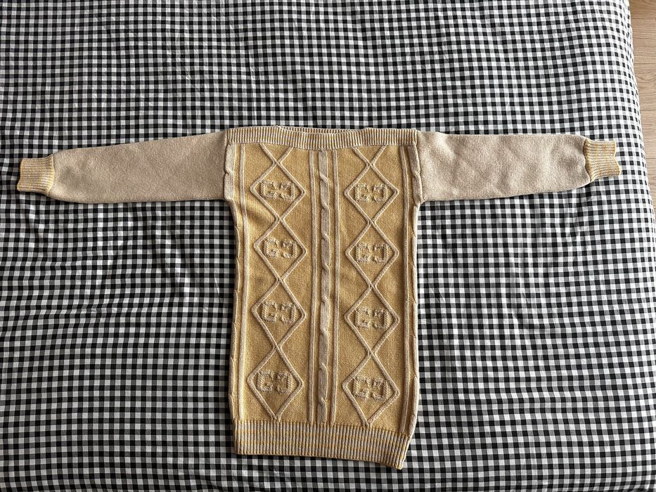 Pulover Marca Gucci, nou, nepurtat, bej-galben.