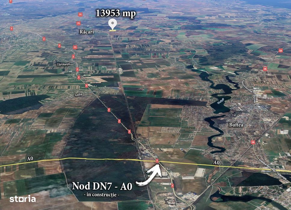Teren 13953 mp Răcari lângă Pădurea Măriuța - oportunitate investiție