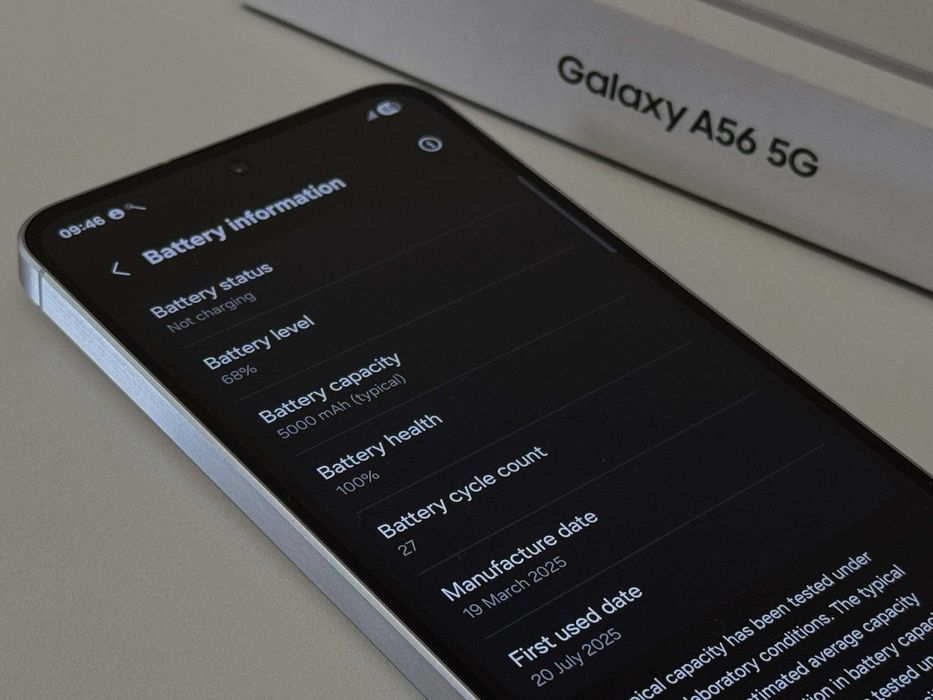 Бартер!НОВ 36м.Гаранция! Samsung Galaxy A56 Lightgray (Бял)