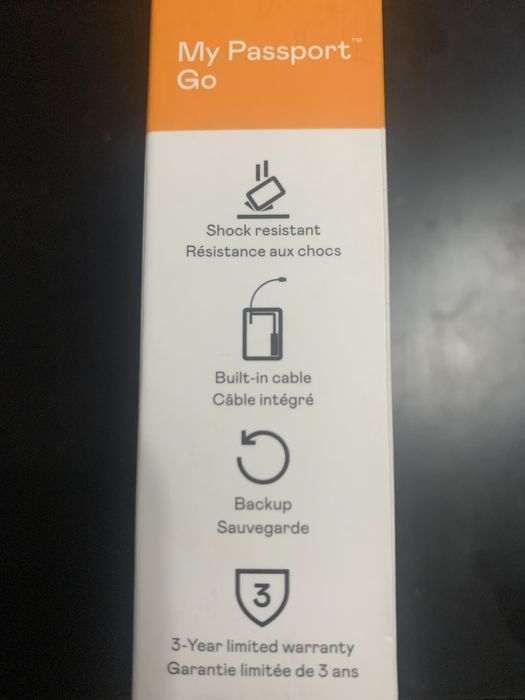 SIGILAT SSD extern WD My Passport GO 1TB USB 3.0 AntiSoc Vitez 400MB/s