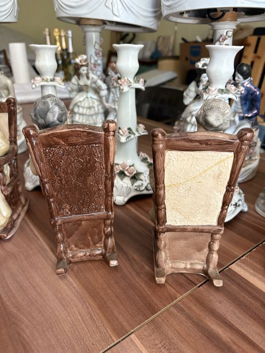 Set bunica și bunicul bibelouri porțelan