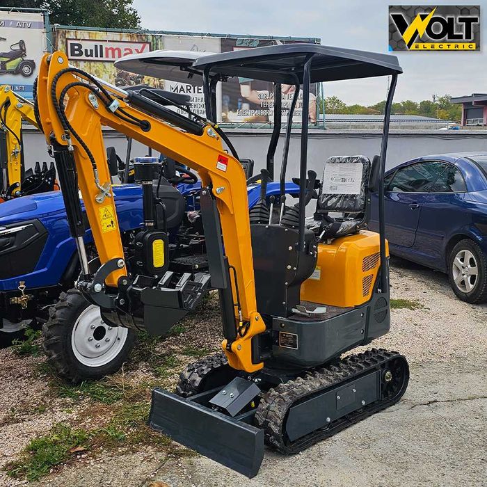 Мини багер NT-E10 1 тон, с чупеща стрела