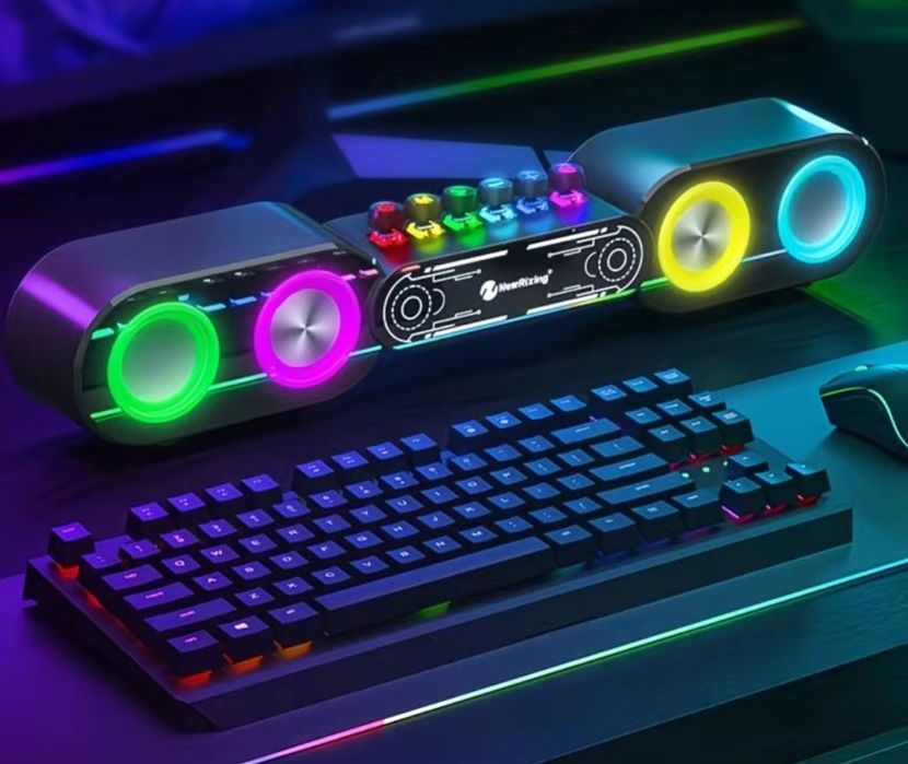 Блютуз колонка, RGB компьютерные колонки