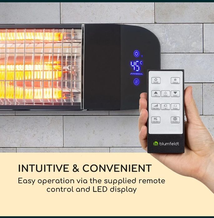 Стенен инфрачервен нагревател 2400W KLARSTEIN