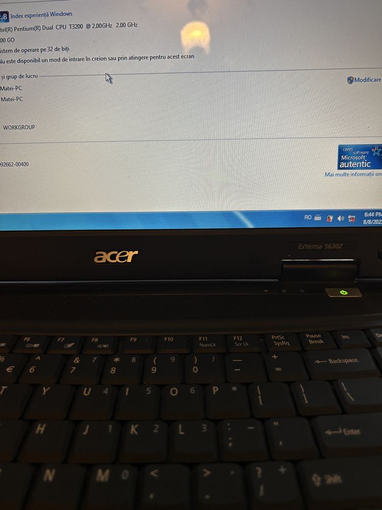 Leptop ACER extensa 5630Z