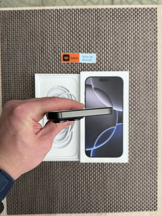 НОВ! *ЛИЗИНГ* iPhone 16 Pro Max 256Gb Black Titanium / Гаранция