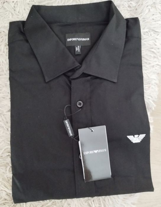 Черна риза Армани