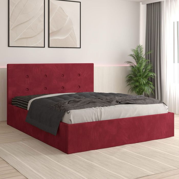 Pat FILIP tapitat catifea premium cu saltea