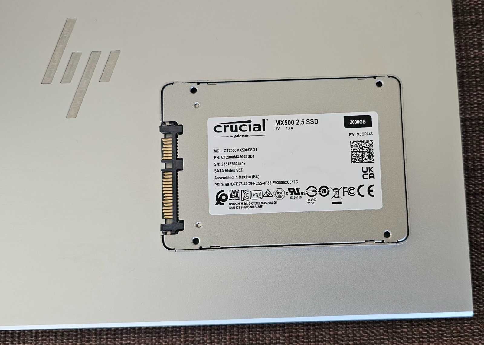 SSD Crucial MX500 – 2TB, 2.5"