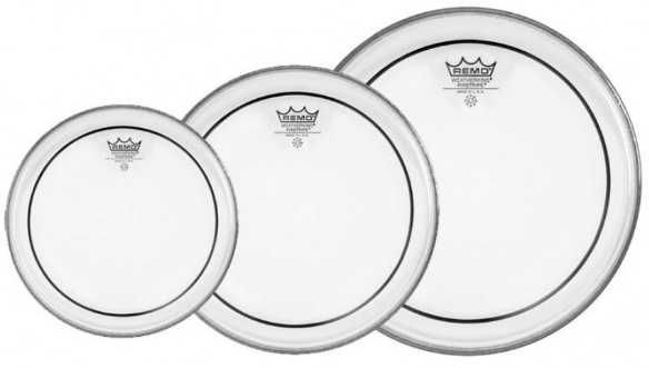 Set Fete Percuție Remo Pinstripe Clear Roto Tom (6,8,10)