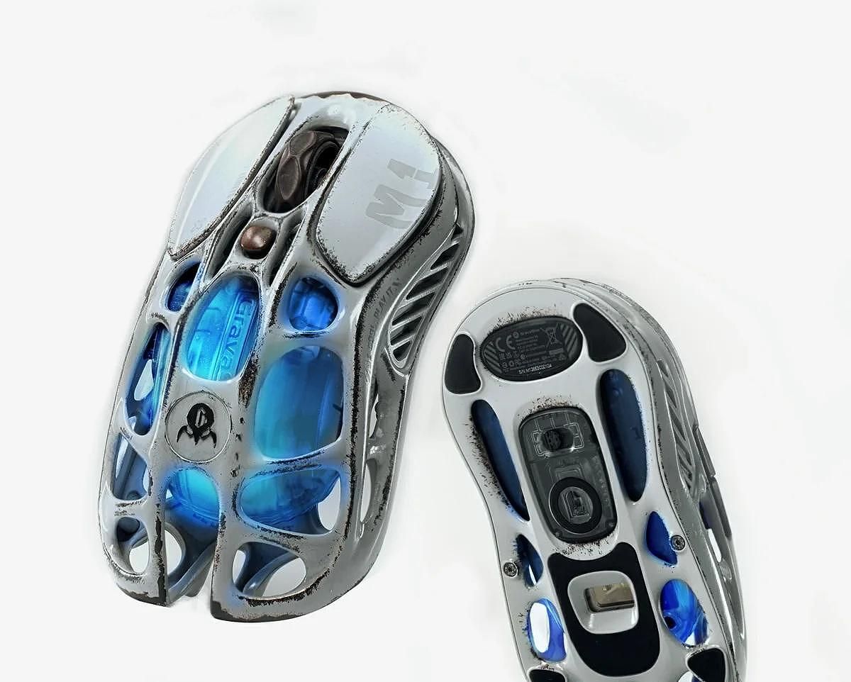 Gravastar mercury m1 pro безжична геймърска мишка - версия "бойна ръжд