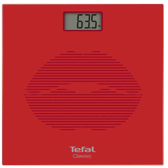 Cantar corporal Tefal Decor PP1149V0 160kg Lcd 30x30cm Rosu/Abstract