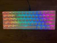 Tastatură RK61 albă cu taste luminoase