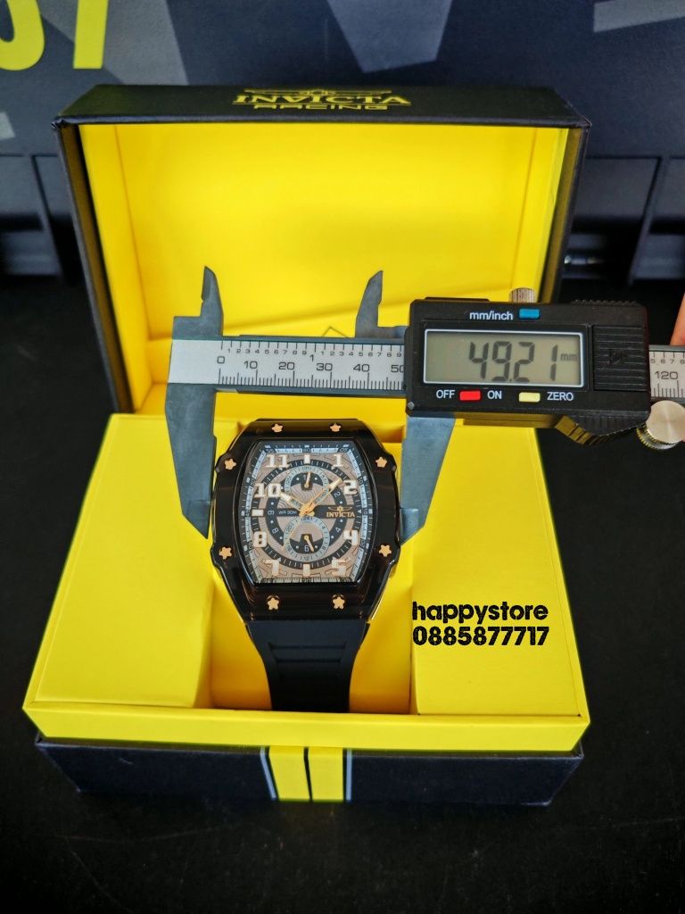 INVICTA Cyclone black 49 mm, Инвикта нов ръчен часовник